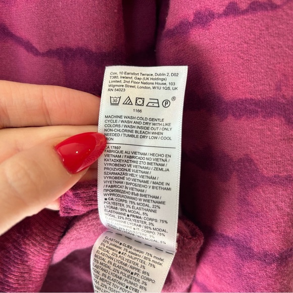 Athleta Coaster Luxe Purple Tie Dye Sweatshirt - Picture 6 of 7